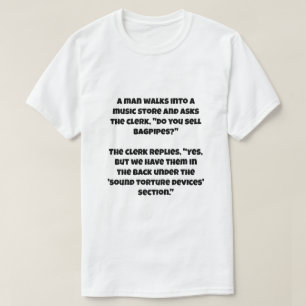 Een AI grap over doedelzakken T-shirt