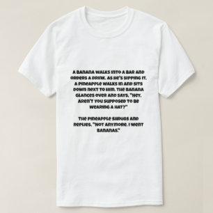 Een ai-grap over een banaan en een ananas t-shirt