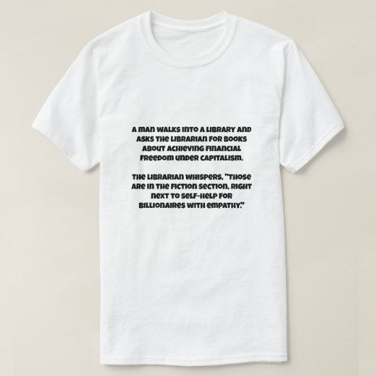 Een AI-grap over kapitalisme T-shirt (Design voorkant)