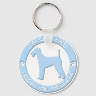 Een Airedale Sleutelhanger aannemen