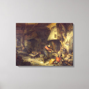 Een alchemicus, 1611 canvas afdruk
