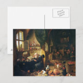 Een alchimist in zijn Workshop Briefkaart (Voorkant / Achterkant)