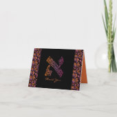 Een Aleph Bar Bat Mitzvah Dank je kaart (Voorkant)