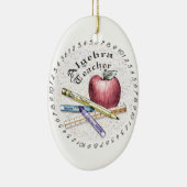 Een algebra-leraar keramisch ornament (Rechts)