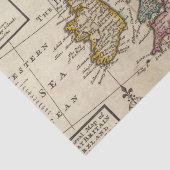 Een algemene kaart van Groot-Brittannië en Ierland Tissuepapier (Detail)