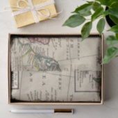 Een algemene kaart van Groot-Brittannië en Ierland Tissuepapier (Geschenk)