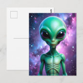 Een alien briefkaart (Voorkant / Achterkant)
