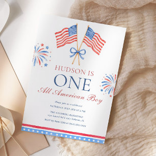 Een All American Jongen 4 juli Verjaardag Kaart