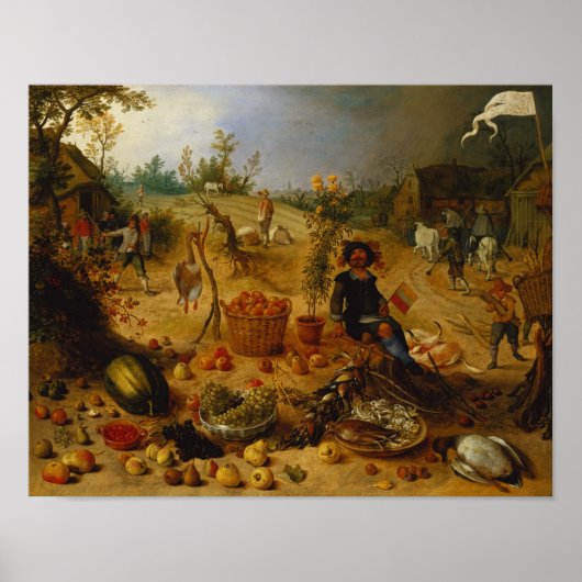 Een allegory van de herfst poster (Voorkant)