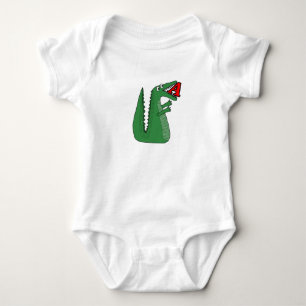 Een Alligator Baby Bodysuit. Leuke dierlijke alp Romper