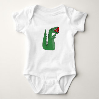 Een Alligator Baby Bodysuit. Leuke dierlijke alp Romper