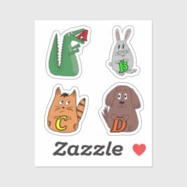 Een Alligator Baby Bodysuit. Leuke dierlijke alp Sticker