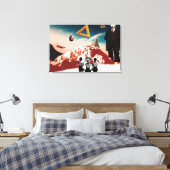 Een alternatieve realiteit 2 canvas afdruk (Insitu (Slaapkamer))