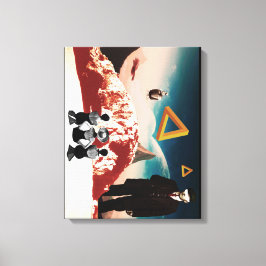 Een alternatieve realiteit 2 canvas afdruk