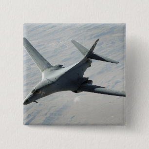 Een Amerikaanse luchtmacht B-1B-danseres op een ge Vierkante Button 5,1 Cm