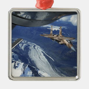 Een Amerikaanse luchtmacht F-15C Eagle die zichzel Metalen Ornament