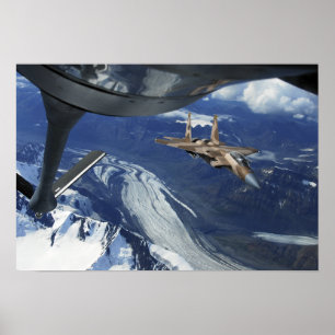 Een Amerikaanse luchtmacht F-15C Eagle die zichzel Poster