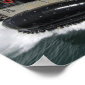 Een Amerikaanse marine landings Craft Air Cushion Poster (Hoek)