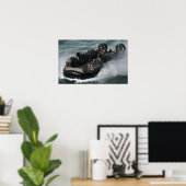 Een Amerikaanse marine landings Craft Air Cushion Poster (Thuiskantoor)