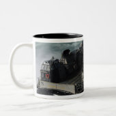 Een Amerikaanse marine landings Craft Air Cushion Tweekleurige Koffiemok (Links)