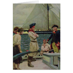 Een Amerikaanse privateer die een Britse prijs inn