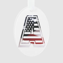 Een Amerikaanse scriptfab cool Ornament