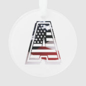 Een Amerikaanse scriptfab cool Ornament (achterkant)