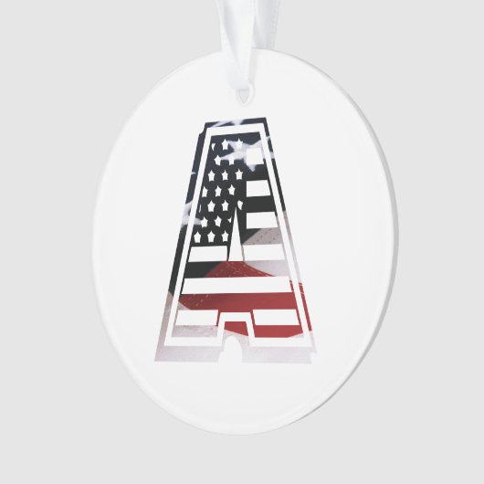 Een Amerikaanse scriptfab cool Ornament (voorkant)