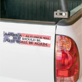 "Een Amerikaanse stoot"-bumpersticker Bumpersticker (Op Truck)
