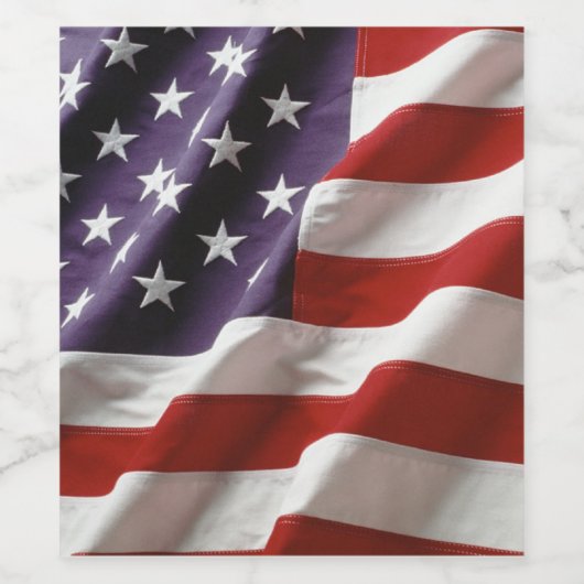 Een Amerikaanse vlag Wijn Etiket (Enkel label)