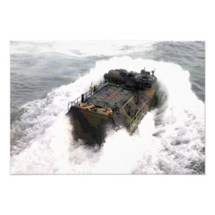 Een amfibievoertuig 2 foto afdruk