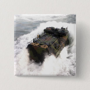 Een amfibievoertuig 2 vierkante button 5,1 cm