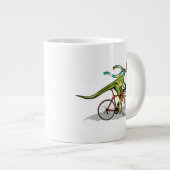 Een Anabisetia dinosaurus op de fiets. Extra Grote Beker (Voorkant rechts)