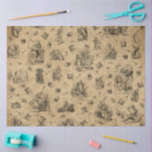 Een ander Alice in het Ontwerp van de Reeks van Wo Tissuepapier (Craft)