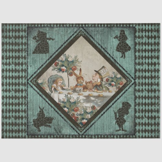 Een ander Alice in Wonderland Series Design 64 Tissuepapier (Voorkant)