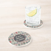 Een ander Game Mahjong Pattern Zandsteen Onderzetter (Zijkant)