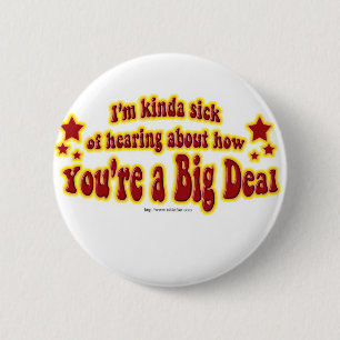 Een ander groots design ronde button 5,7 cm