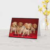 Een ander Ouder Jaar en nog het Draaien Hoofden! Kaart (Gele Bloem)