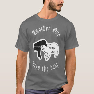 Een ander vat de stof op t-shirt