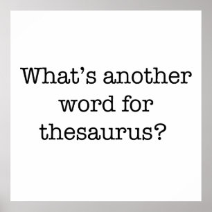 Een ander woord voor Thesaurus Poster