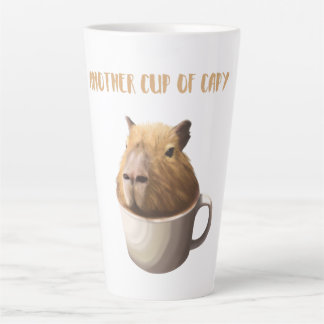 Een andere beker van Capy met Cute Capybara Latte Mok