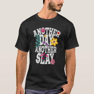 Een andere dag weer een slak ironische Motivatie M T-shirt