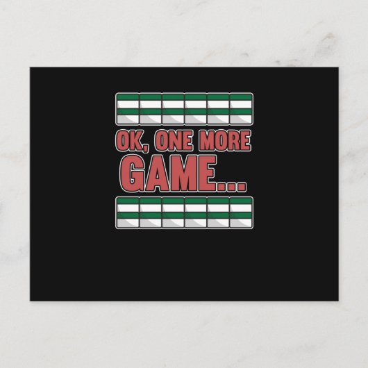 Een andere game Mahjong Player Games jongens meisj Uitnodiging Briefkaart (Voorkant)