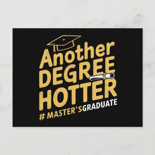 Een andere graad Hotter Master's Degree Afstuderen Briefkaart (Voorkant)