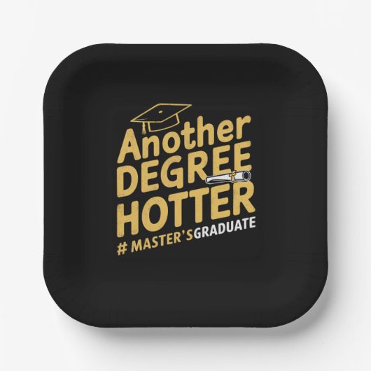 Een andere graad Hotter Master's Degree Afstuderen Papieren Bordje (Voorkant)