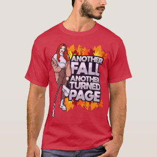 Een andere Herfst een andere omgezette pagina Oogs T-shirt