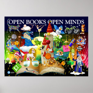 Een andere leerkracht lezen - Poster voor alfabeti