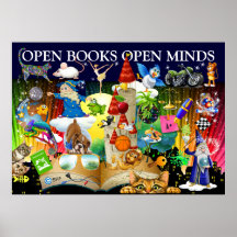 Een andere leerkracht lezen - Poster voor alfabeti