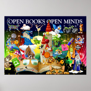 Een andere leerkracht lezen - Poster voor alfabeti