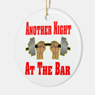 Een andere Nacht bij de Bar Weightlifting #3 Keramisch Ornament